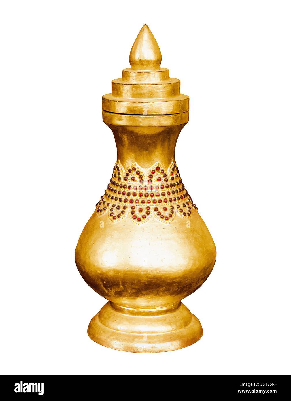 Goldenes Gefäß. Myanmar, Mandalay Stockfoto