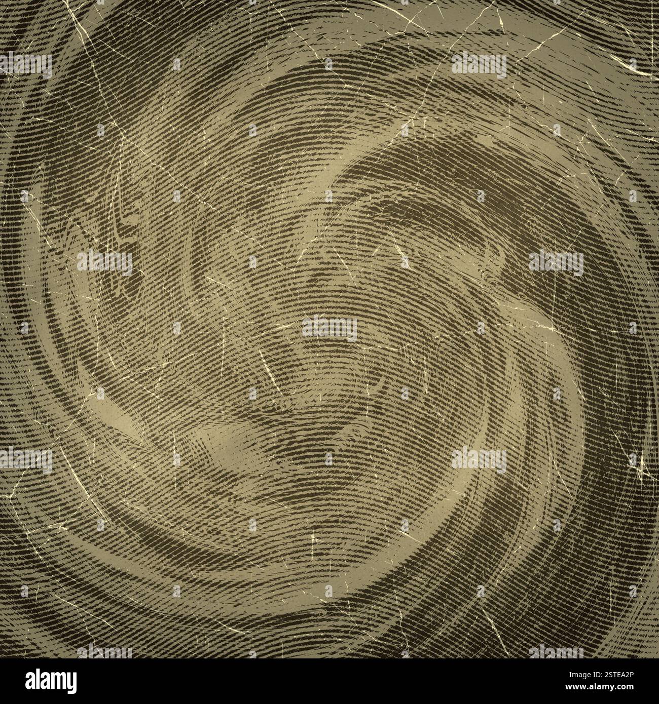 Wirbeln Sie in Sepia-Farben mit vielen Kratzern Stockfoto