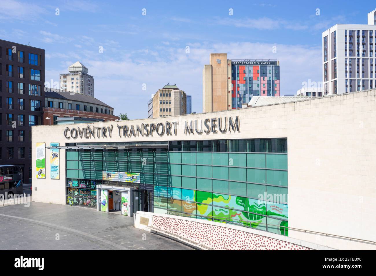 Coventry Verkehrsmuseum Coventry Stadtzentrum Coventry Warwickshire West Midlands England Großbritannien GB Europa Stockfoto