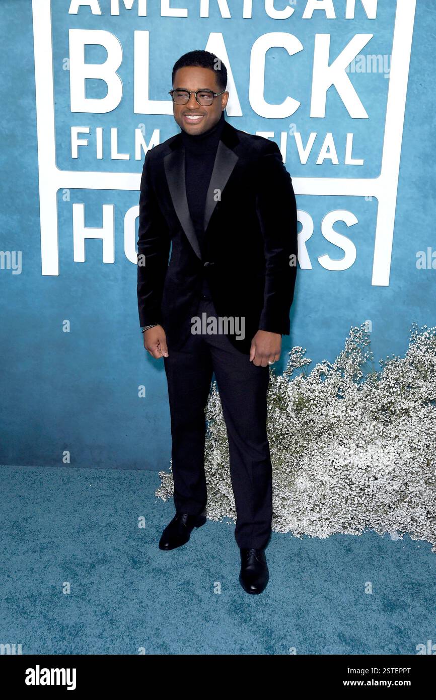 Larenz Tate beim 7. American Black Film Festival im SLS Hotel. Los Angeles, 17.02.2025 *** Larenz Tate beim 7 American Black Film Festival im SLS Hotel Los Angeles, 17 02 2025 Foto:xD.xStarbuckx/xFuturexImagex Black Film 5225 Stockfoto