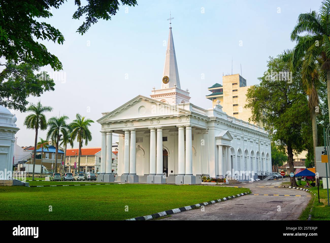 St.-Georgs Kirche in Georgetown, Penang, Malaysia Stockfoto
