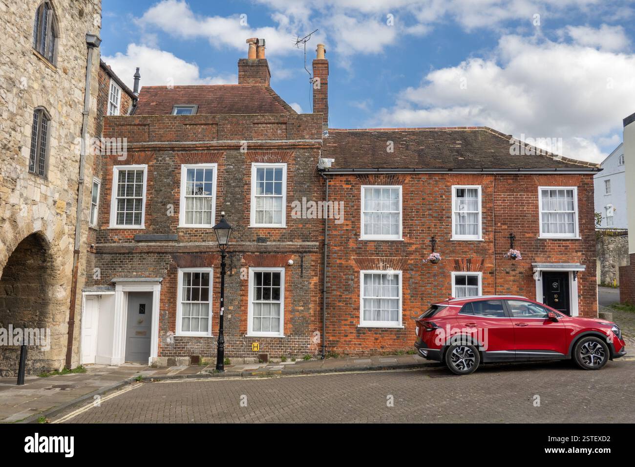 West Gate Teil der mittelalterlichen Stadtmauer von Southampton England, Historic Heritage Buildings, Southampton Großbritannien Stockfoto