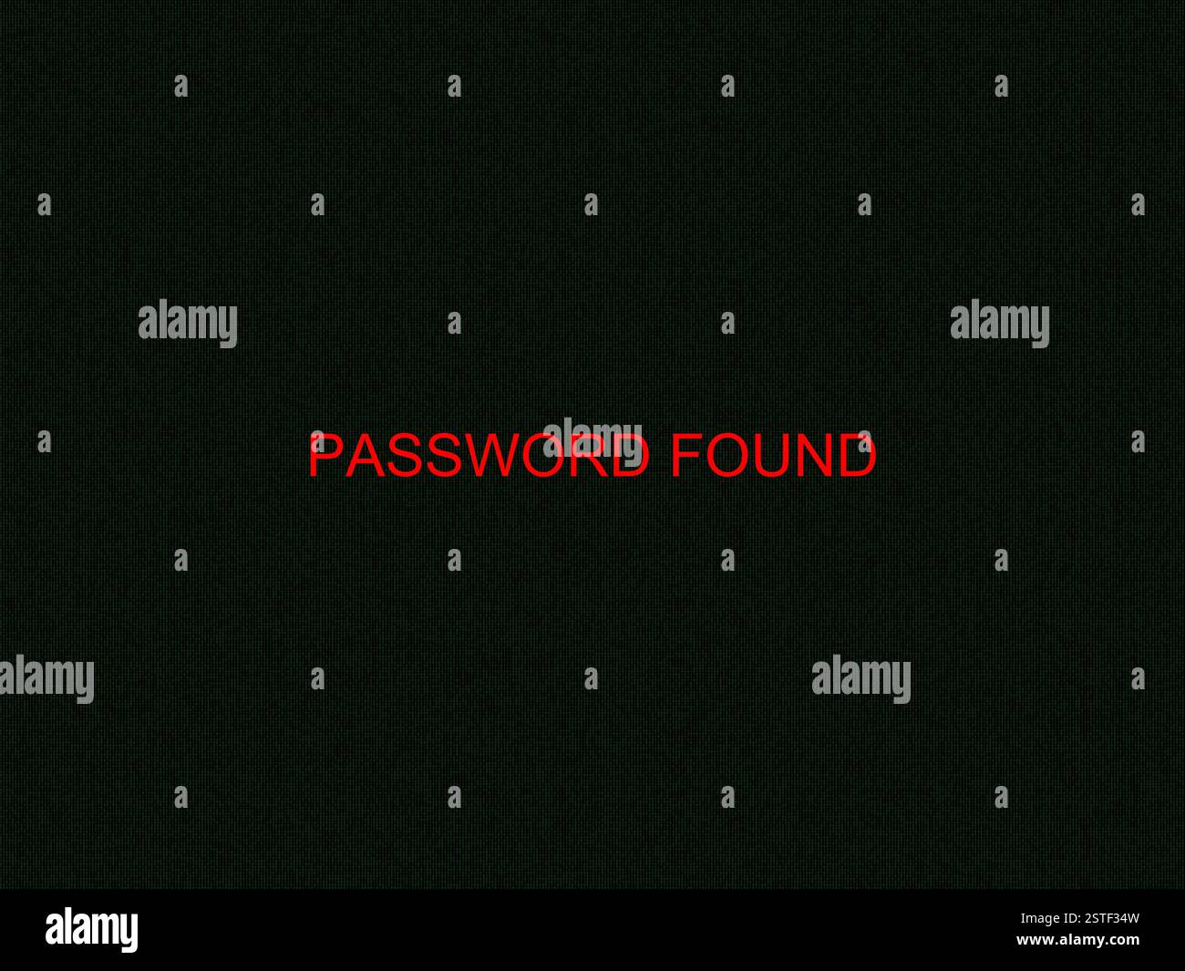 Tausende von kleinen Nullen und Einsen, die zufällig mit einem GROSSEN ROTEN Textpasswort angeordnet sind, symbolisieren das Konzept der Computersicherheit Stockfoto