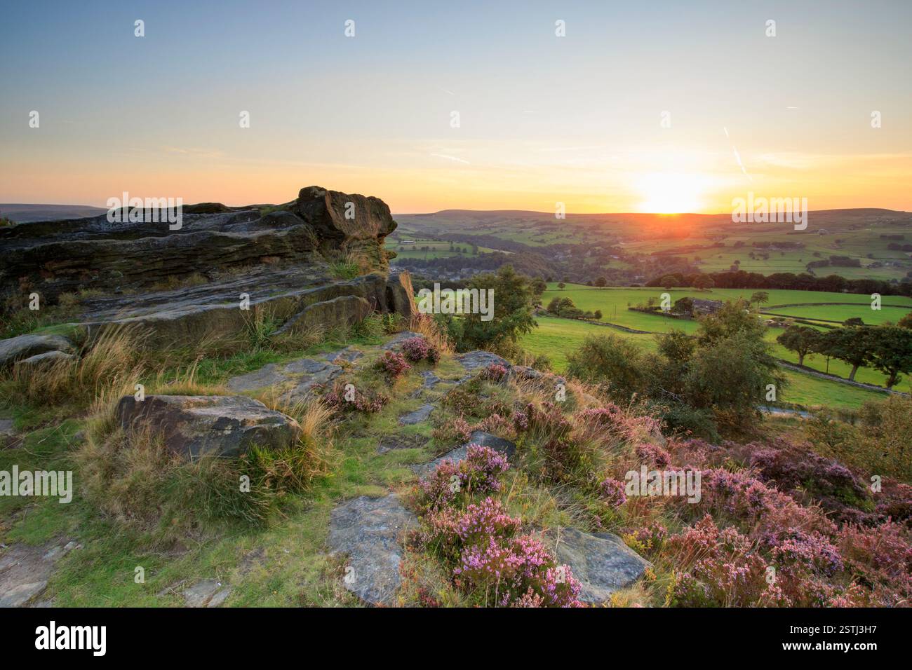 Norland, Halifax, West Yorkshire, UK 10. September 2015. UK Wetter Stockfoto