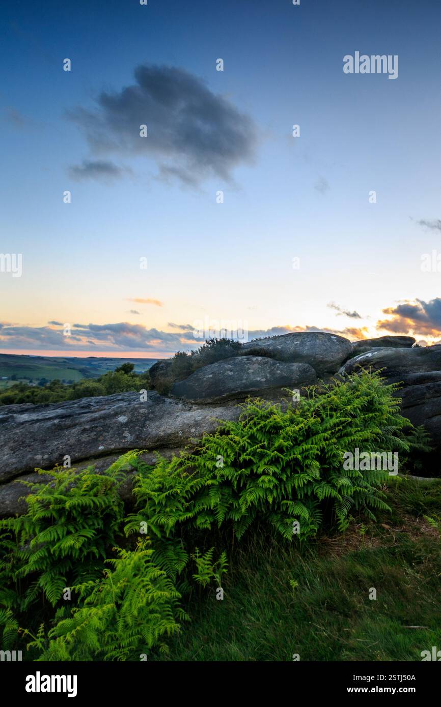 Peak District Ansicht Stockfoto