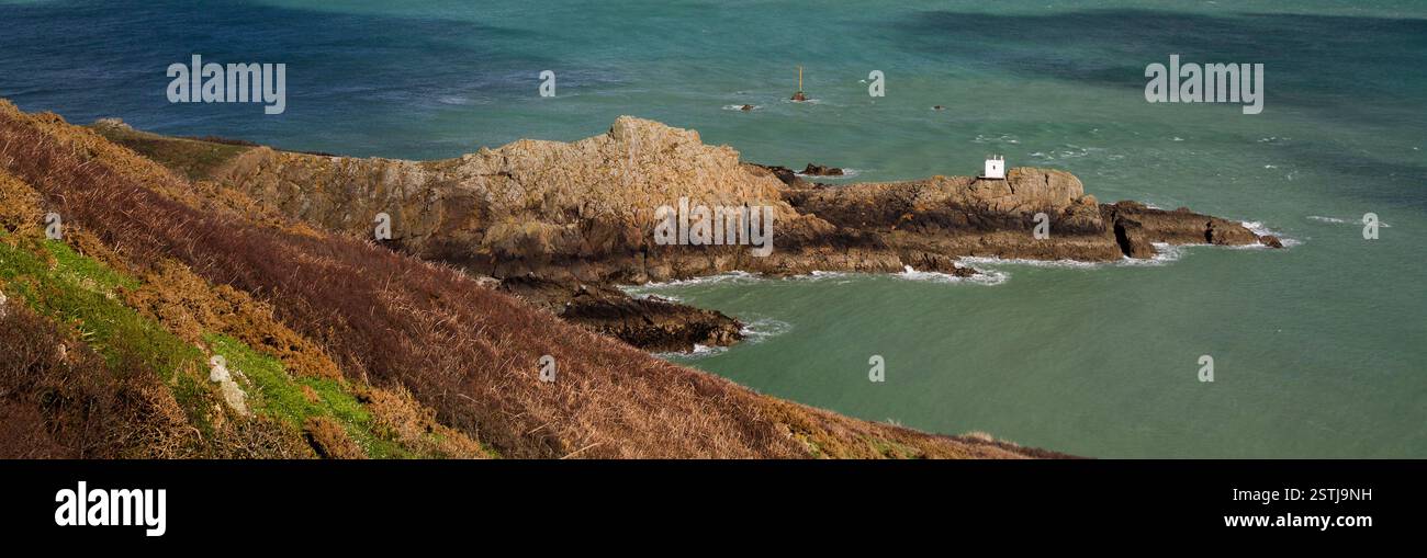 Jerbourg Point auf Guernsey Stockfoto