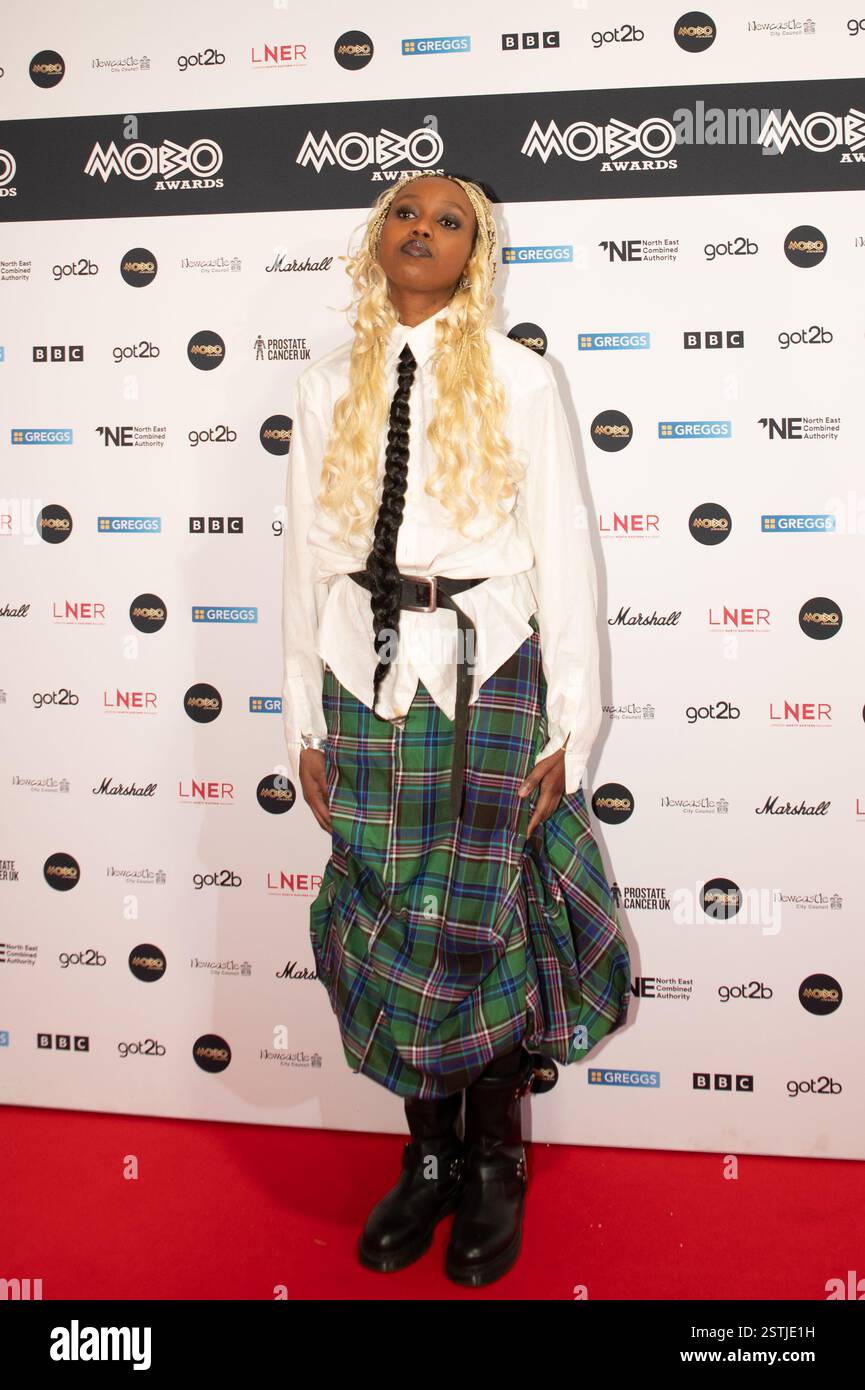 Newcastle, Vereinigtes Königreich. Februar 2025. SPIDER auf dem roten Teppich bei den Awards 2025. Cristina Massei/Alamy Live News Stockfoto