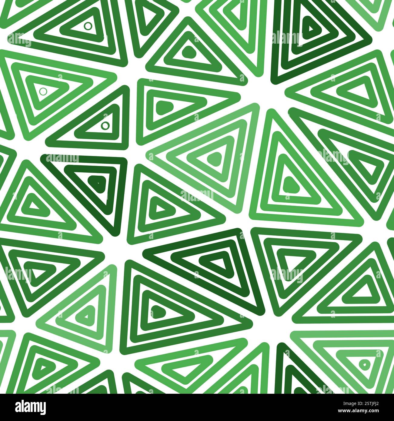 Abstrakter Vektorhintergrund. Mehrere sich wiederholende innere Dreiecke. Große Formgröße. Monoton. Nahtloses Muster. Klassische Vektorfliesen. Stock Vektor