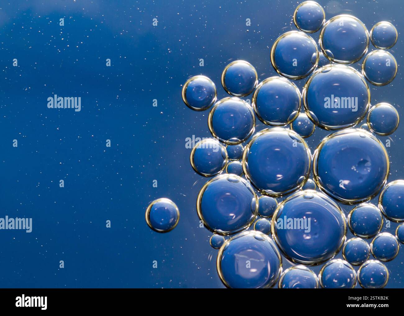 Wasserblasen Stockfoto