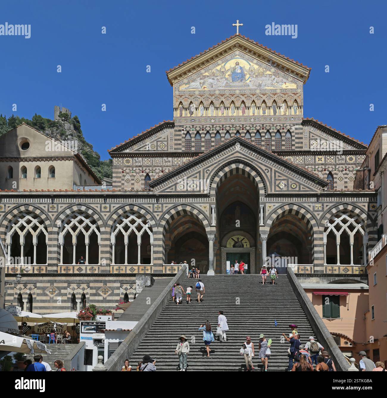 Kathedrale von Amalfi Stockfoto