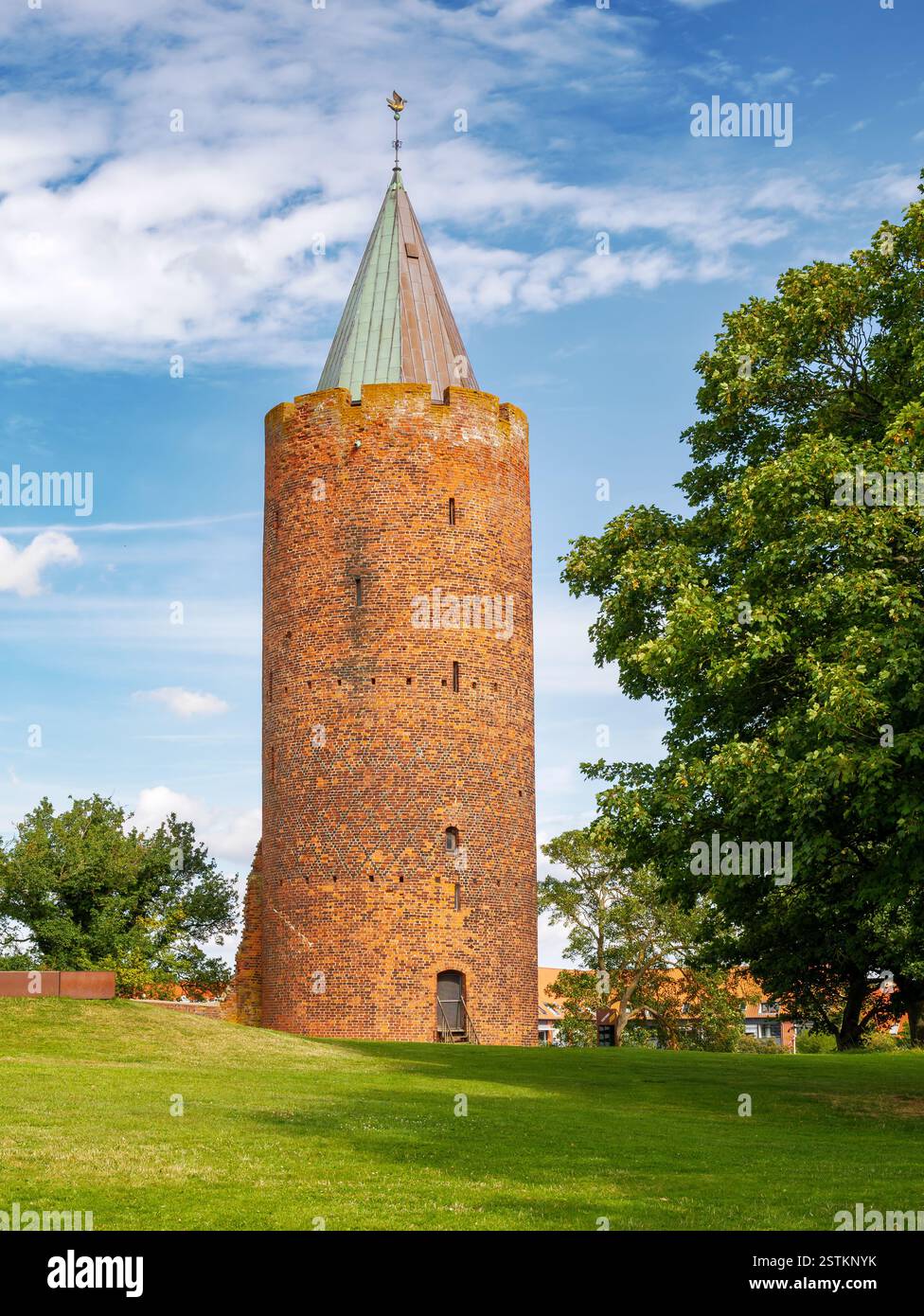 Gänseturm, am besten erhaltener Teil der Ruinen der Burg Vordingborg, in Vordingborg, Südseeland, Dänemark Stockfoto