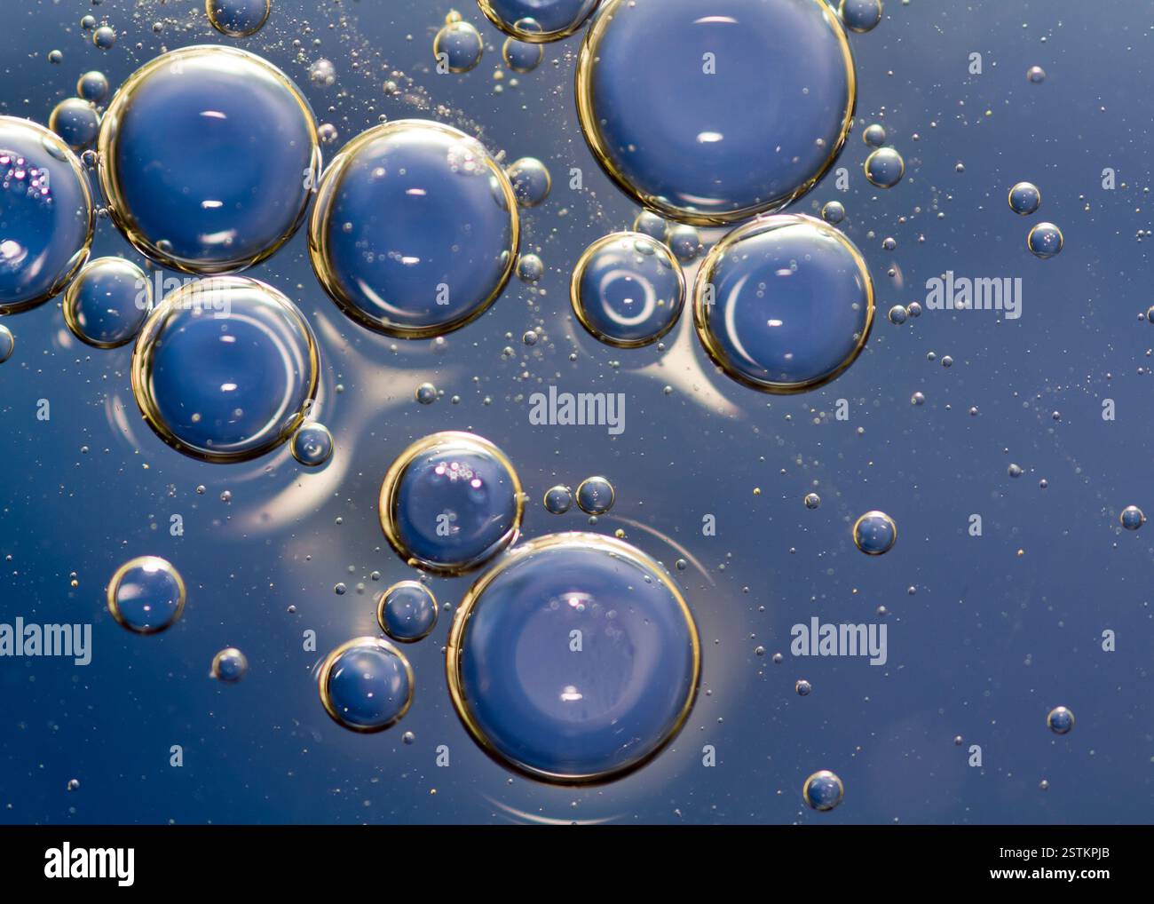 Wasserblasen Stockfoto