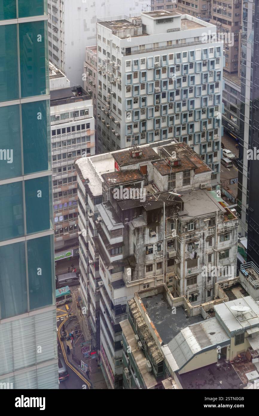Tsim Sha Tsui Blick Nach Unten Stockfoto