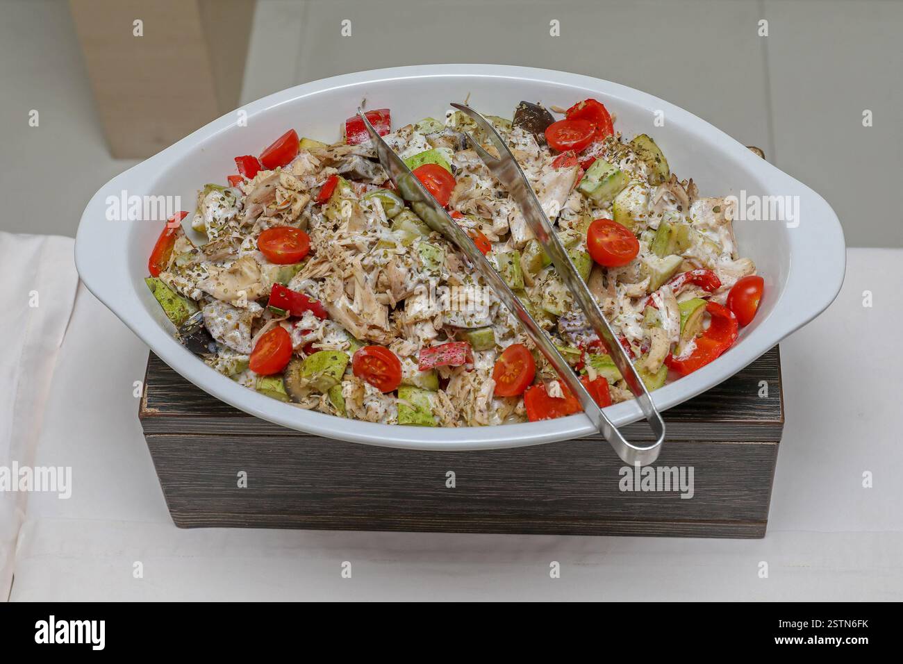 Hähnchen-Salat Stockfoto