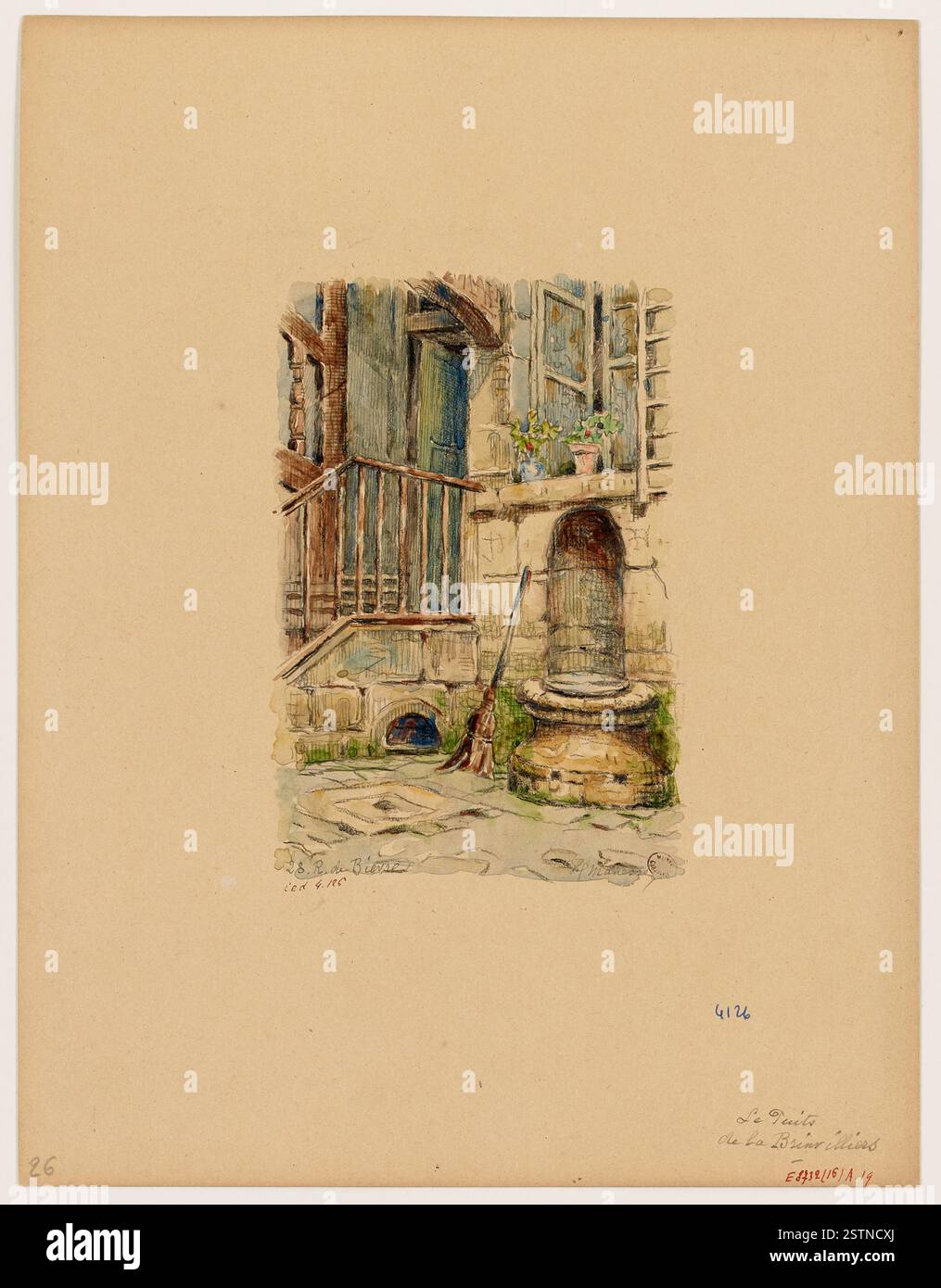 Ein anonymes Stück aus dem Februar 1918, das eine Zeichnung innerhalb des Genres der Grafik zeigt und historische oder symbolische Einblicke in das frühe 20. Jahrhundert bietet. Stockfoto