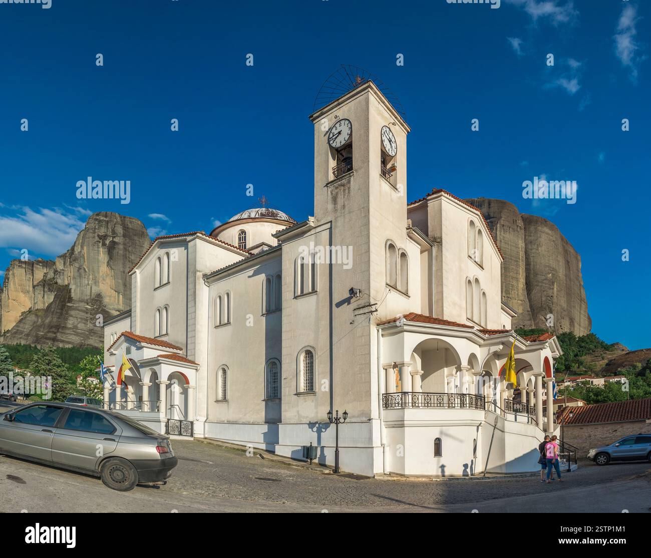 Kastraki Dorf in den Bergen von Meteora, Griechenland Stockfoto
