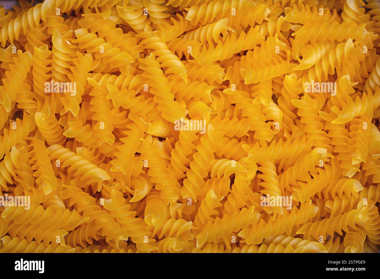 Fusilli Nudeln Stockfoto