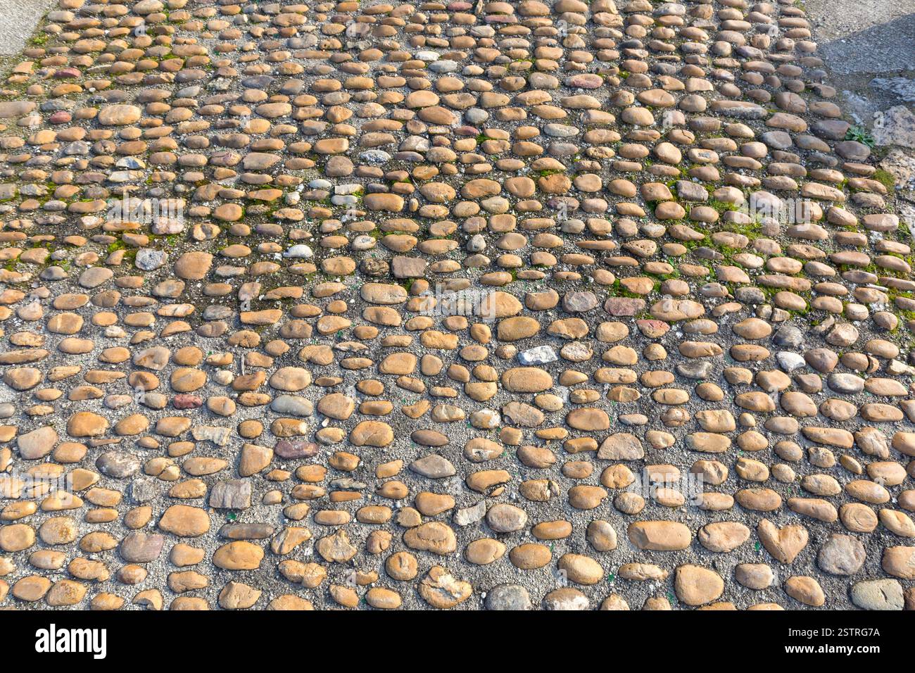 Pebble Stones Road Stockfoto