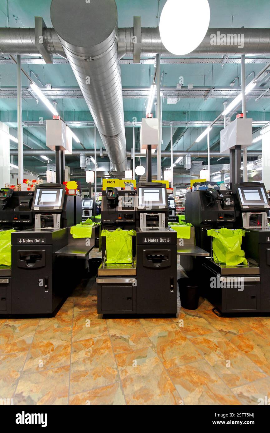 Automaten zur Selbstkasse Stockfoto