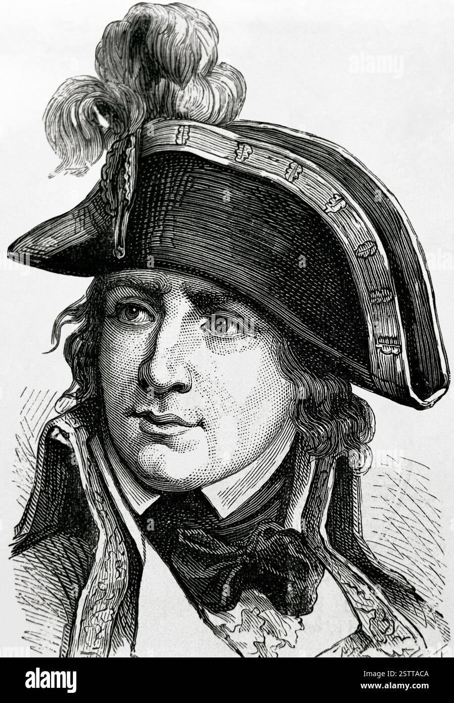 Jean-Charles Pichegru (1761-1804). Französischer General der Unabhängigkeitskriege. Gravur. 19. Jahrhundert. Stockfoto