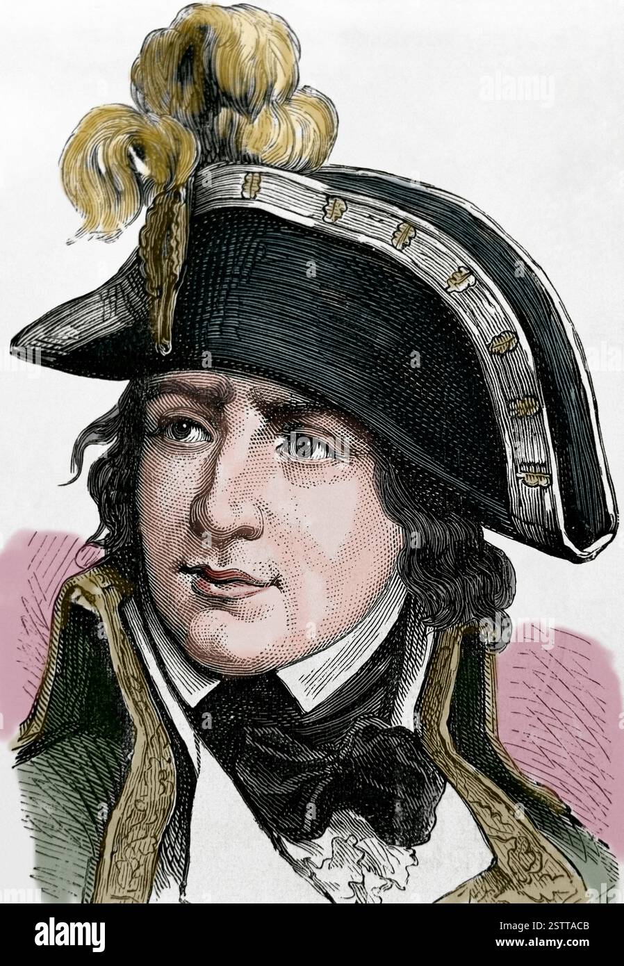 Jean-Charles Pichegru (1761-1804). Französischer General der Unabhängigkeitskriege. Gravur. 19. Jahrhundert. Stockfoto