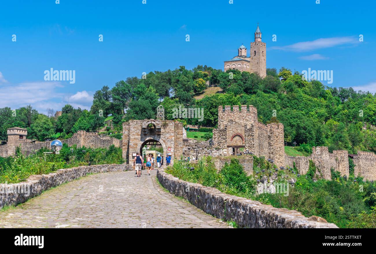 Die Festung Tsarevets in Veliko Tarnovo, Bulgarien Stockfoto
