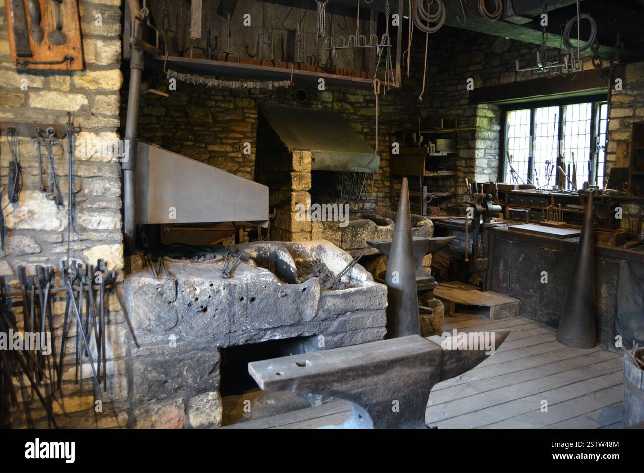 Im Blacksmith Shop in Greenfield Village Dearborn Michigan Stockfoto