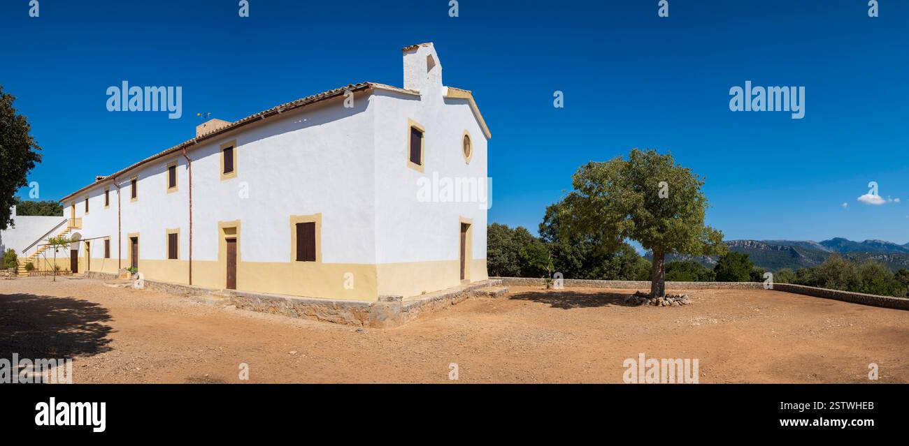 Eremitage von Maristel la auf Puig de Sa Fita del RAM Stockfoto