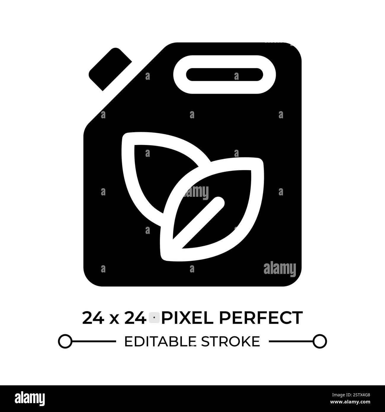 ui-Symbol für Bio-Fuel-Glyphe Stock Vektor