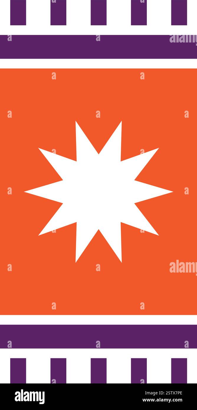 Teppich Vektor-Symbol Design-Illustration Stock Vektor