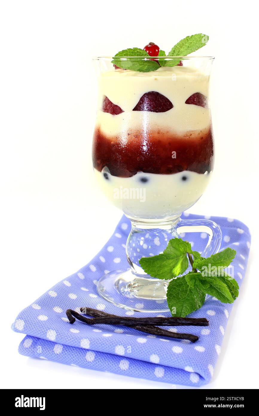 Geschichtete dessert Stockfoto