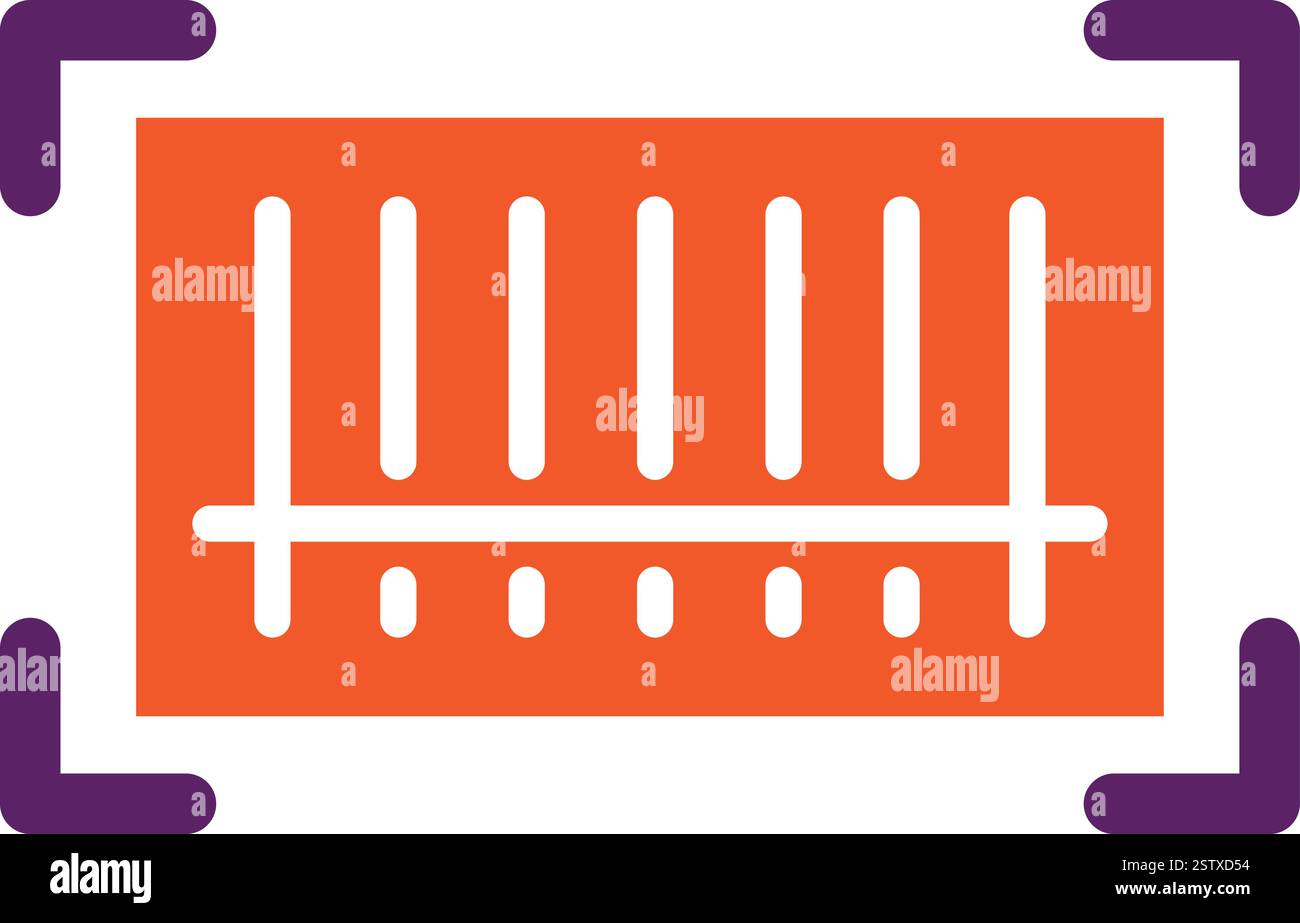 Produktcode Vektor-Symbol Design-Illustration Stock Vektor