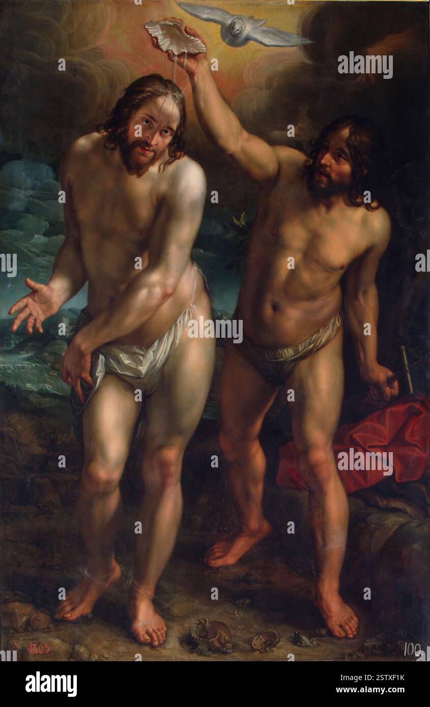 Taufe Jesu Hendrik Goltzius - Stockfoto