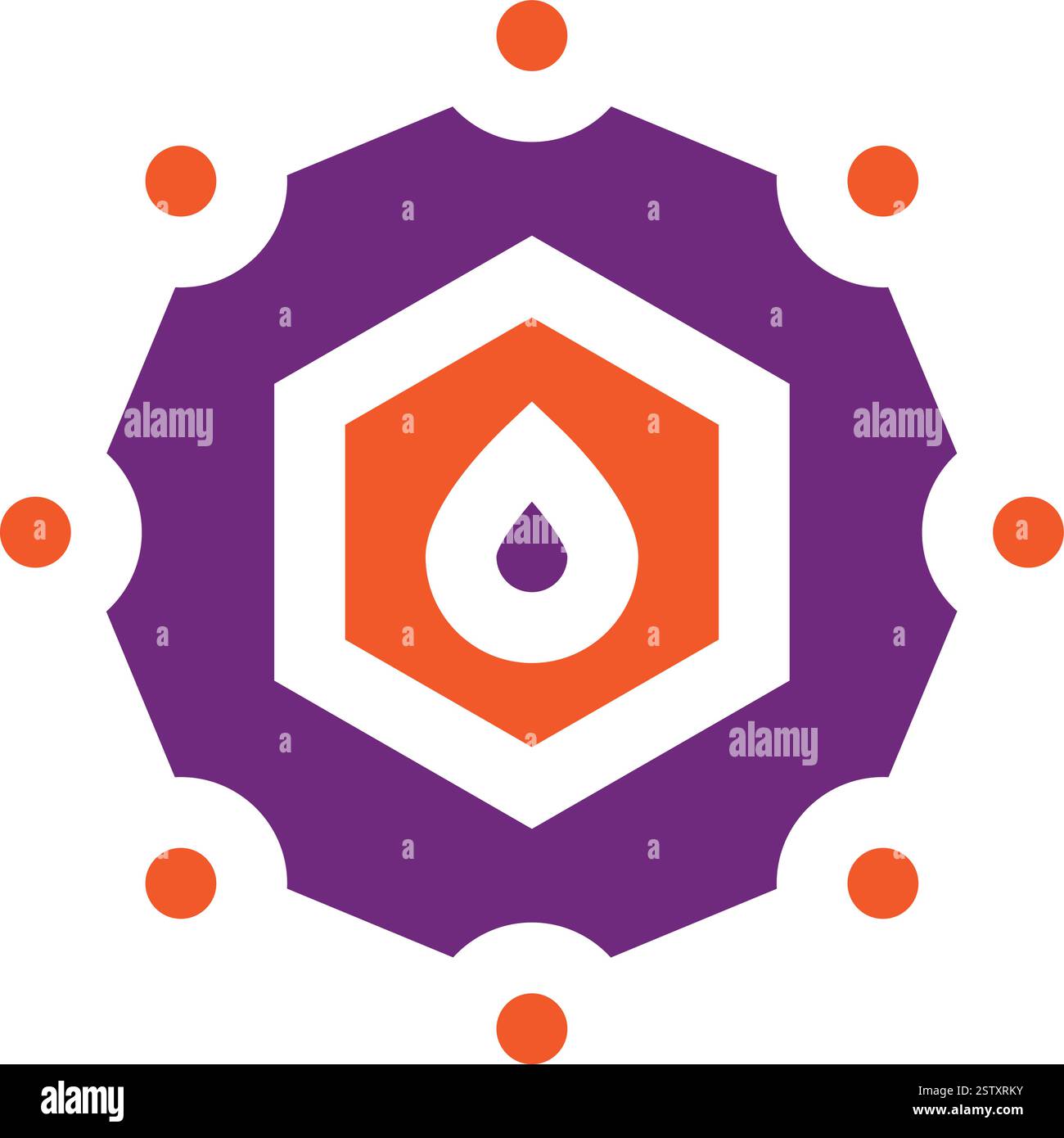 Benzol-Vektor-Symbol Entwurfsillustration Stock Vektor