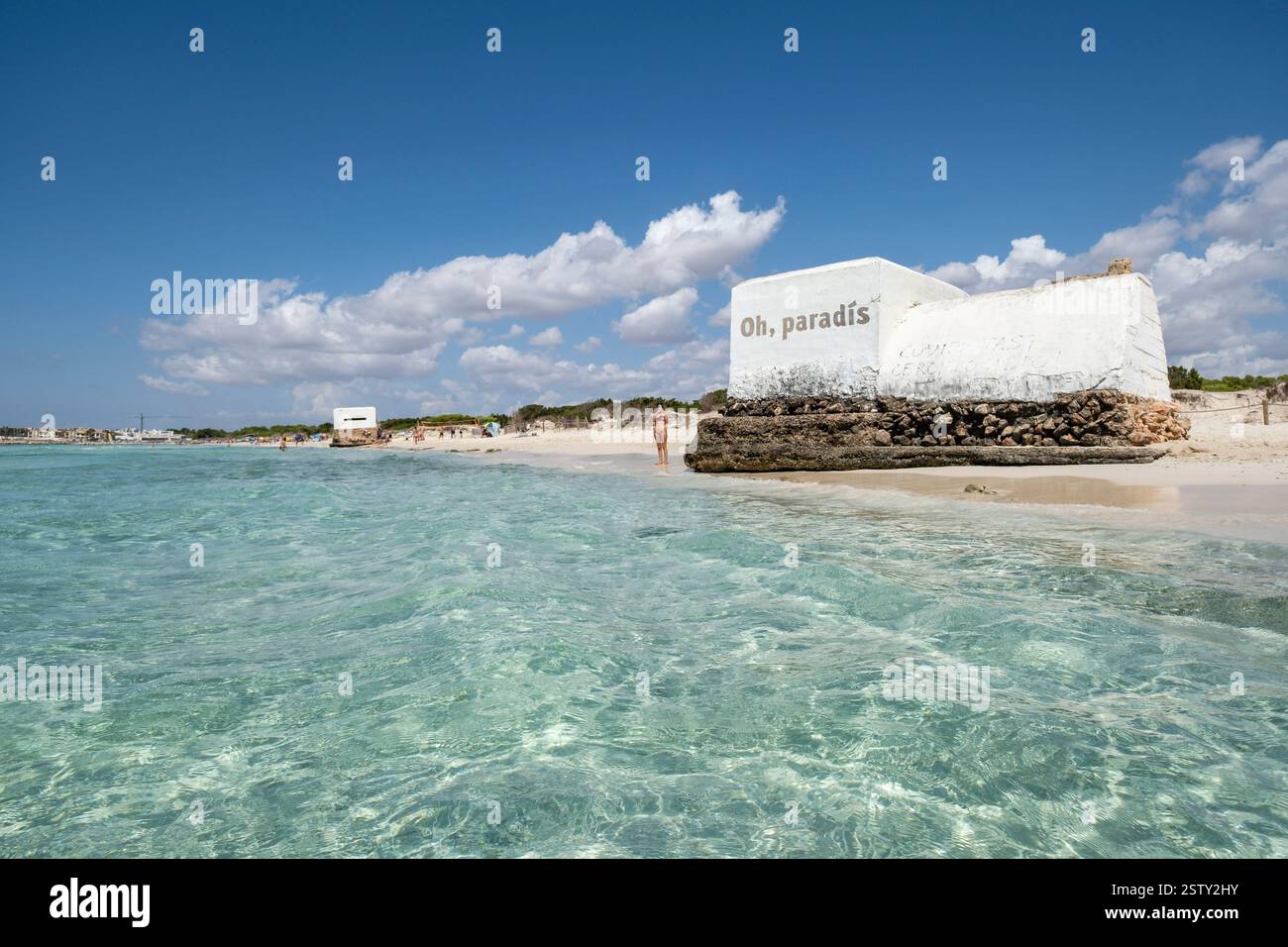 SA Rapita-Ses Covetes Beach Stockfoto