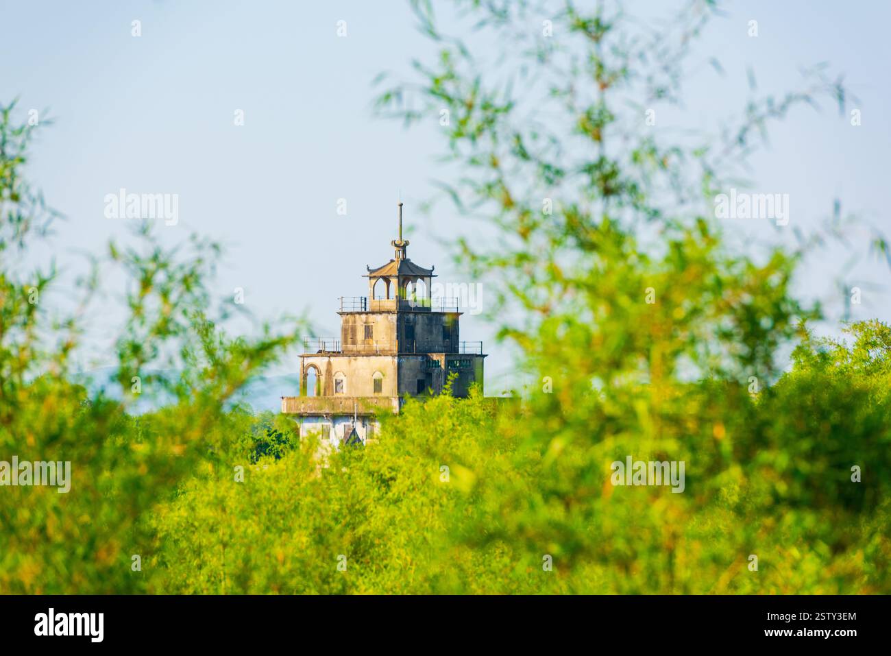 Diaolou Cluster im Dorf Zili, Kaiping, Jiangmen, Guangdong Stockfoto