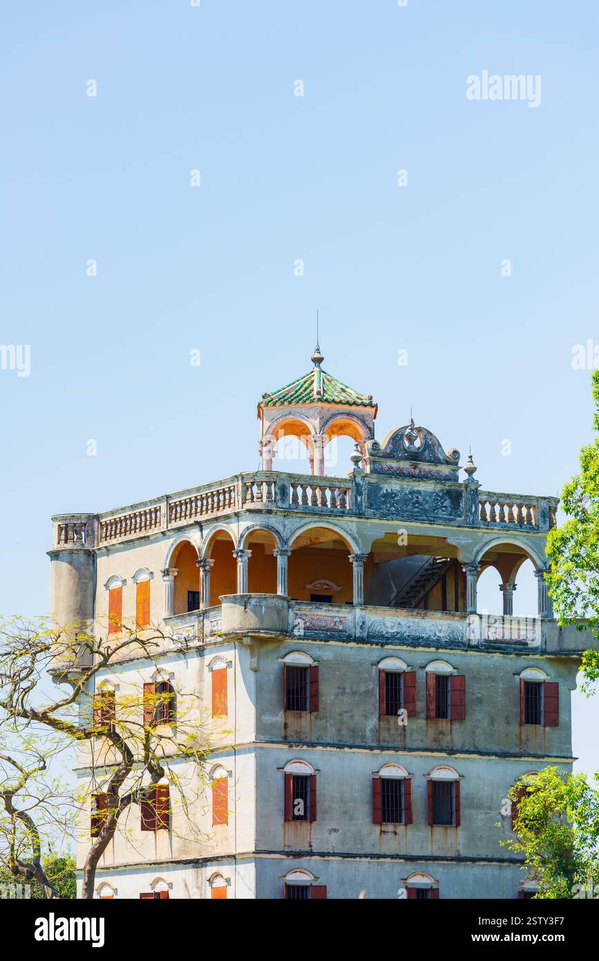 Diaolou Cluster im Dorf Zili, Kaiping, Jiangmen, Guangdong Stockfoto
