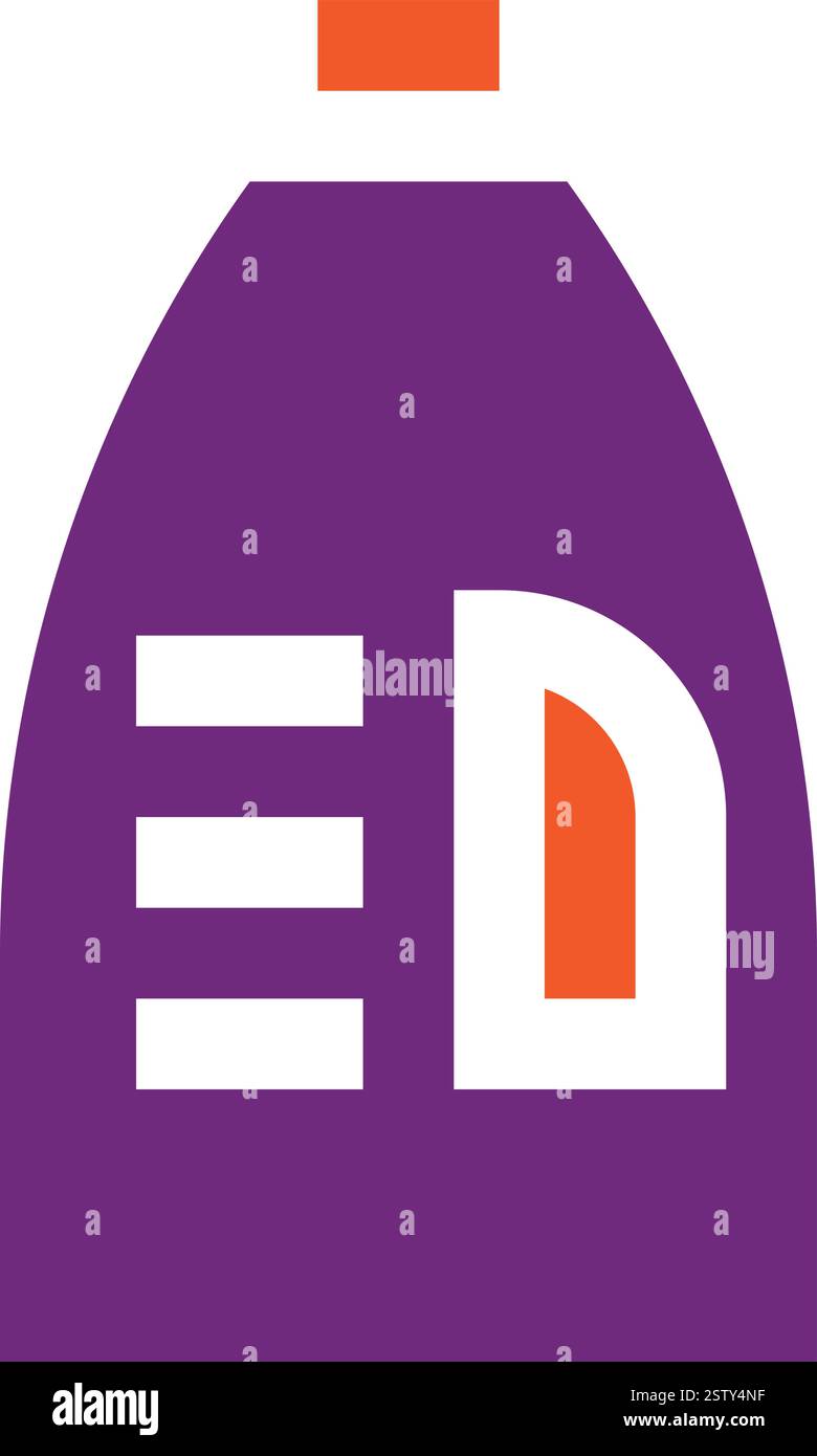 Stoffweichmacher Vektor-Symbol Design-Illustration Stock Vektor