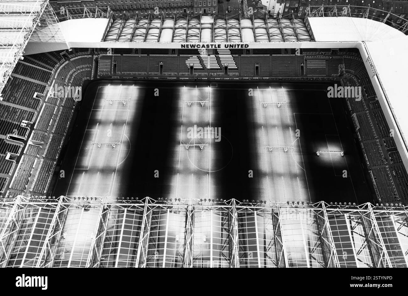 Ein allgemeiner Blick auf den St. James' Park, die Heimat von Newcastle United. Bilddatum: Mittwoch, 19. Februar 2025. Stockfoto