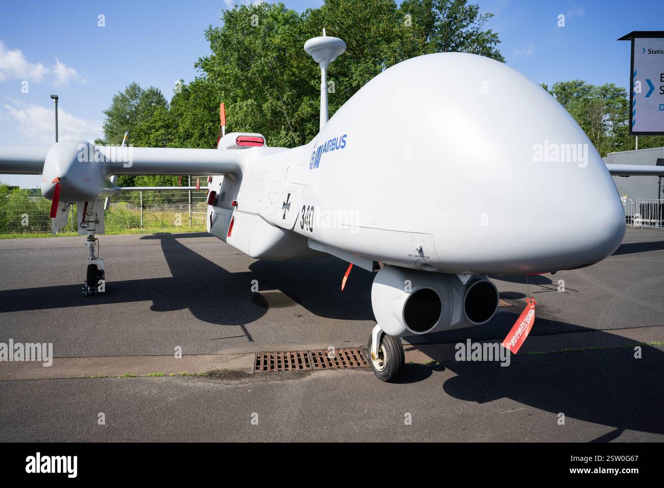 Das unbemannte Luftfahrzeug „Reconnaissance“ mit mittlerer Höhe und Langlebigkeit IAI Eitan (standhaft) Stockfoto
