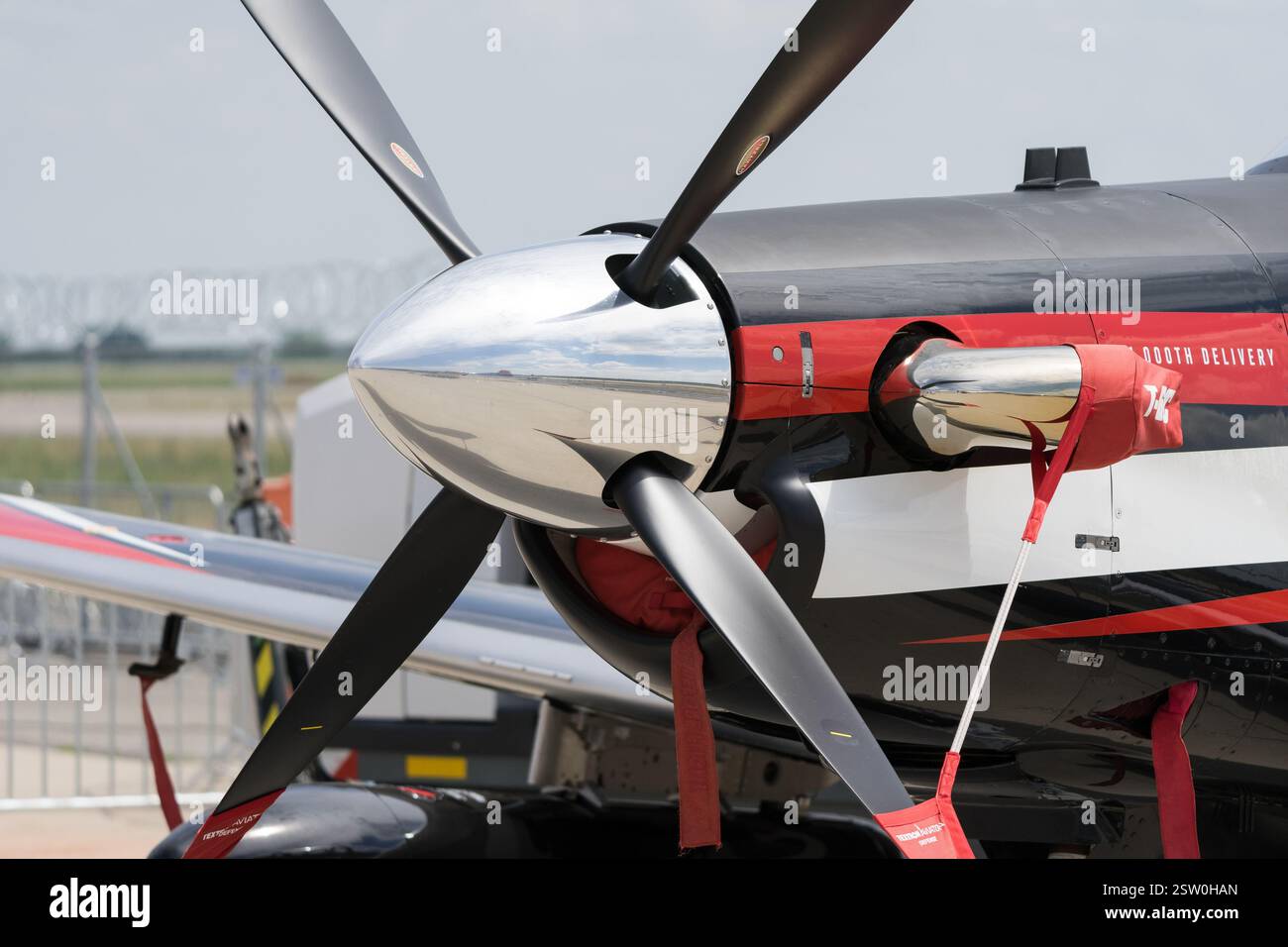 Das Turboprop-Trainingsflugzeug Beechcraft T-6 Texan II. ILA Berlin Air Show 2024. Stockfoto