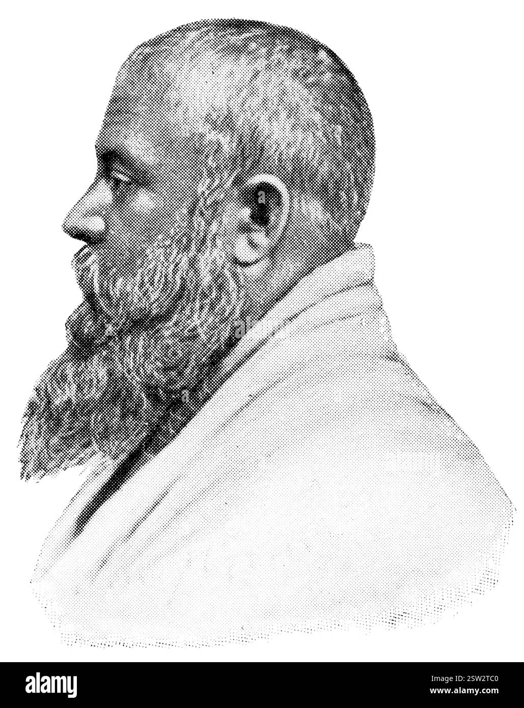 Asiatische Völker. Porträt eines Tadschikens aus Taschkent. Stockfoto