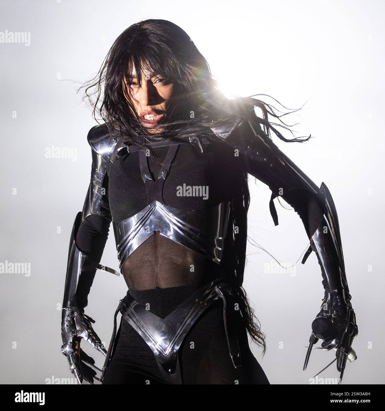 Loreen trat im Februar 2025 live in Oslo auf Stockfoto