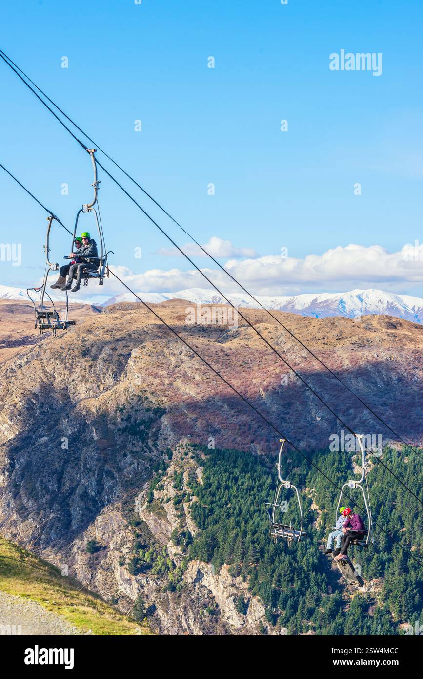 Skyline Gondel, Queenstown, Südinsel, Neuseeland Stockfoto