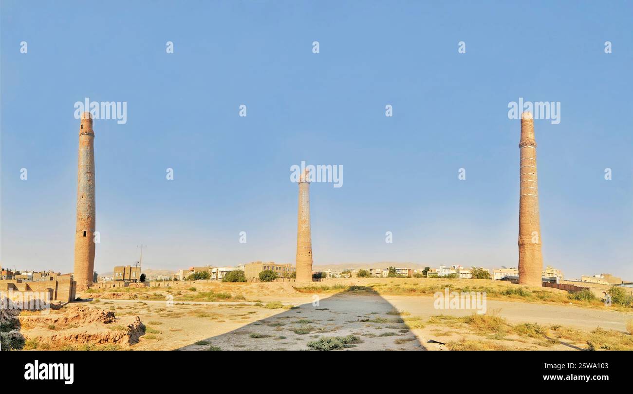 Der Musalla-Komplex, auch bekannt als Musallah-Komplex oder Musalla of Gawhar Shah islamischer religiöser Komplex in Herat, Afghanistan Stockfoto