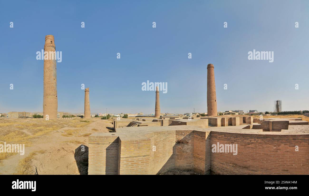 Der Musalla-Komplex, auch bekannt als Musallah-Komplex oder Musalla of Gawhar Shah islamischer religiöser Komplex in Herat, Afghanistan Stockfoto