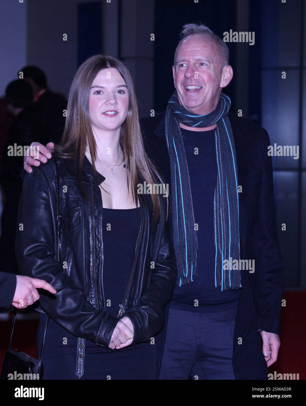 London, Großbritannien. Nelly May Lois Cook und Norman Cook (Fat Boy Slim) beim Start der F1 75 Live Season. O2. Februar 2025. Ref:LMK11-S190225-001. Steve Bealing/Landmark Media WWW.LMKMEDIA.COM Stockfoto