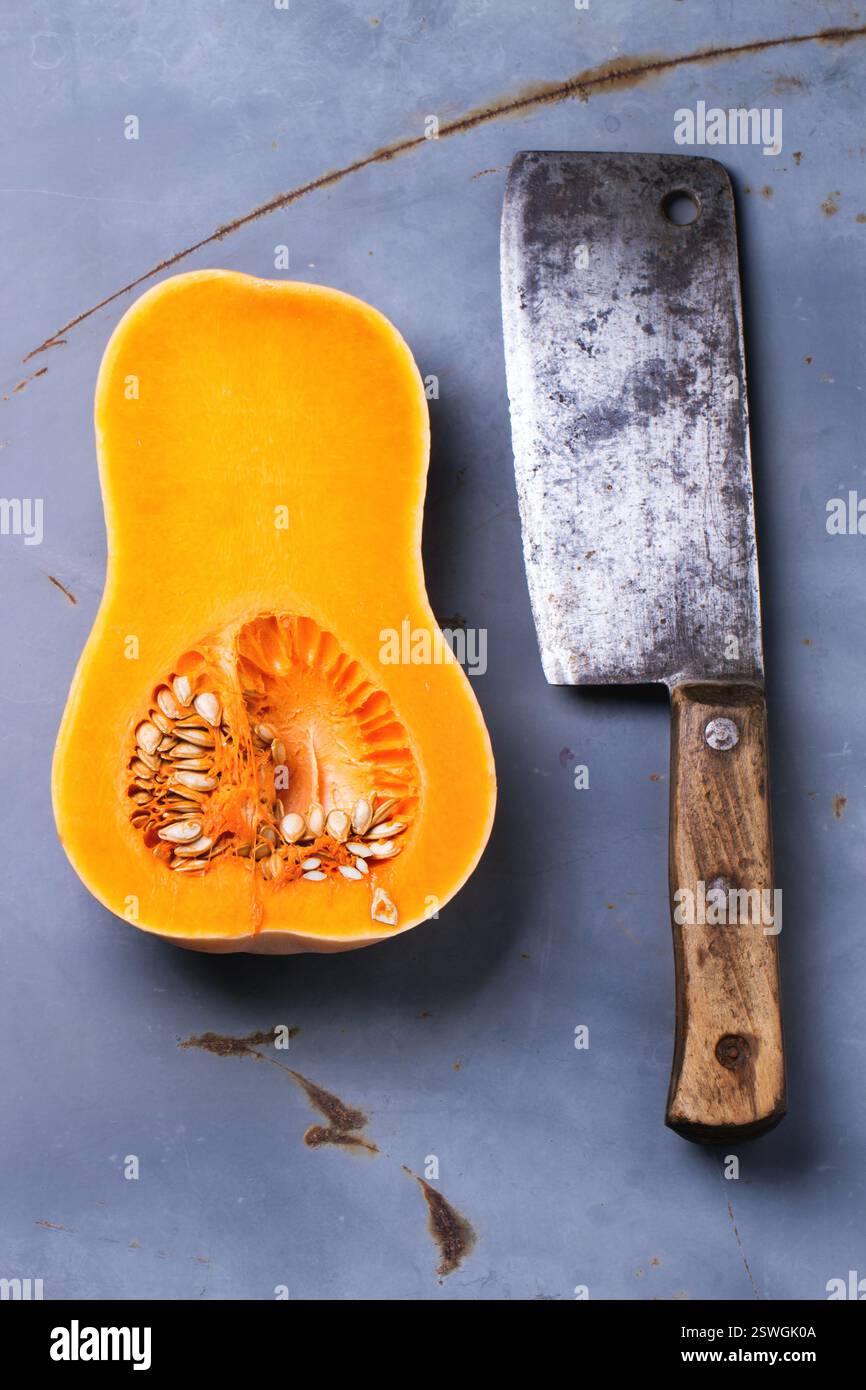 Butternut-Kürbis Stockfoto