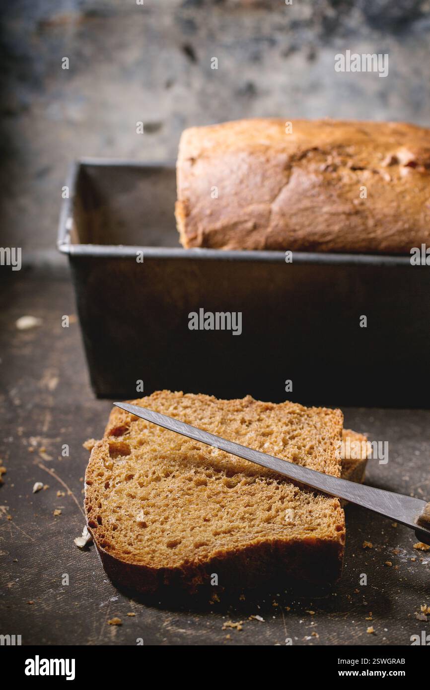 Laib Brot Roggen Stockfoto