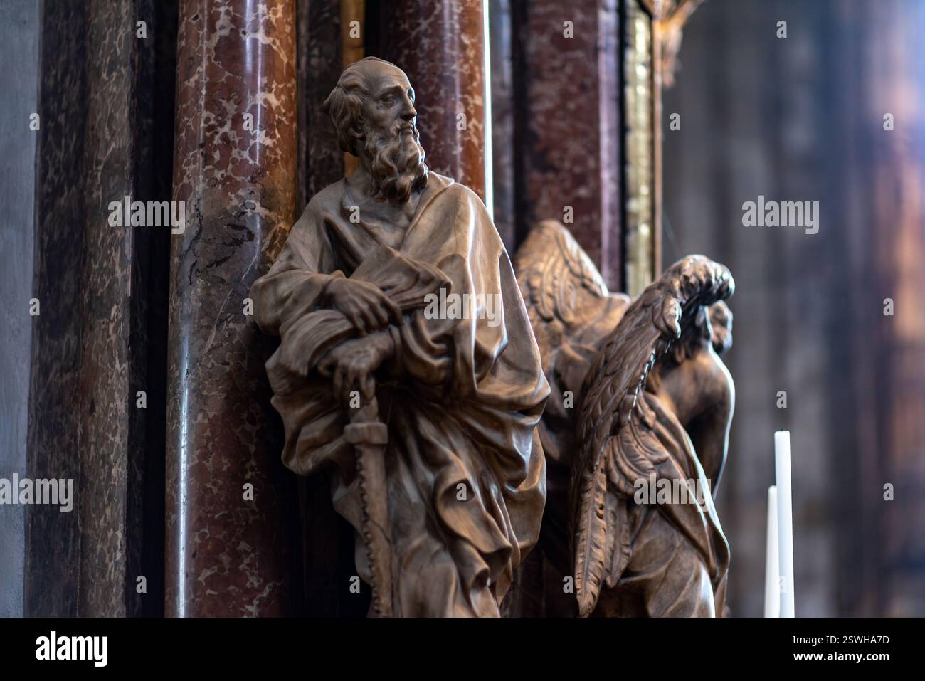 Das Innere der St. Stephansdom auf dem Stephansplatz in Wien-Osterreich Stockfoto